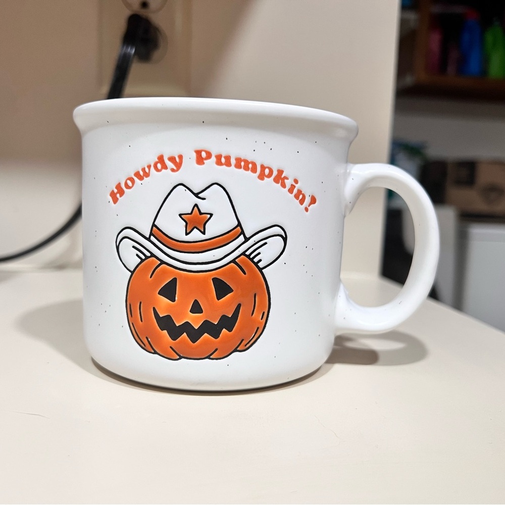 Howdy Pumpkin Halloween Mug